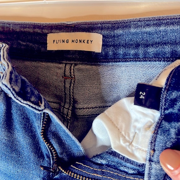 Flying Monkey Ripped Cropped Jeans. - Picture 6 of 6